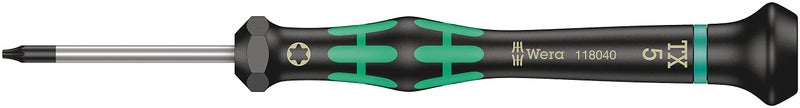 Wera 05118040001 Kraftform Micro 2067 Torx TX Electronics Precision Screwdriver, TX5 Head, 40mm Blade Length - Image 1