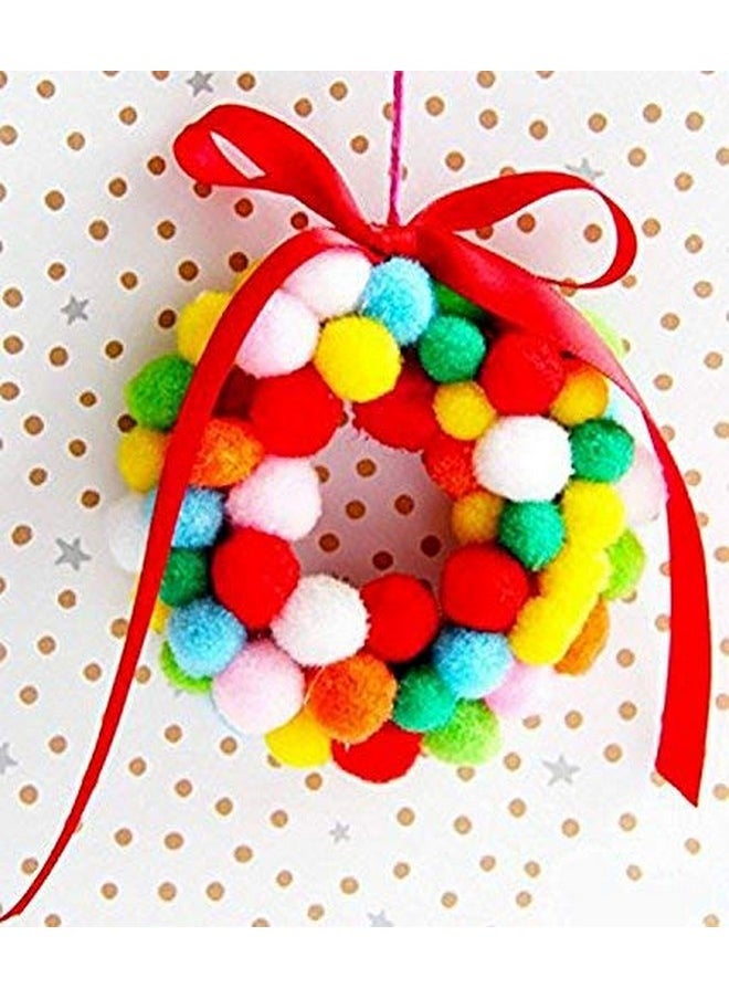 E Shopping E Shopping® Multi Colored Pom Pom Balls for Arts,Craft and Handicrafts(200 Pieces, 2 cm)  - Image 2