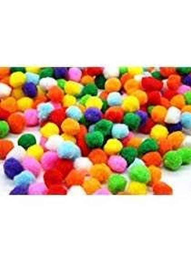 E Shopping E Shopping® Multi Colored Pom Pom Balls for Arts,Craft and Handicrafts(200 Pieces, 2 cm)  - Image 1