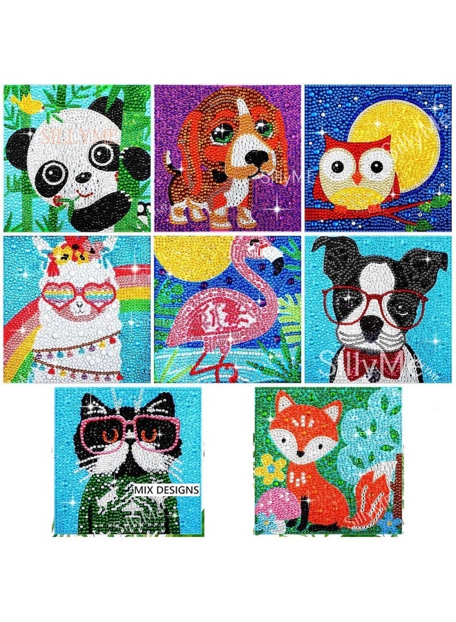 SILLYME 12pcs Return Gifts Birthday Party Kids - Diamond Painting kit for Kids | DIY Art and Craft kit | Best Birthday Return Gifts for Kids in Bulk - Return Gifts for Kids Age 8-12 Age 3-5 - Image 1