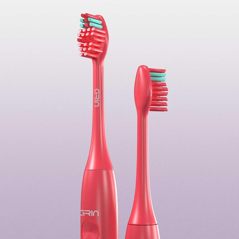 GRIN Electric Toothbrush With 2 Extra Brush Head & Carry Case for Men & Women | Sonic Technology Smart Notification Timer Vibrating IPX Waterproof Professional-Grade Deep Clean Travel-Friendly 3 High performance Modes | Miami Coral - Image 5
