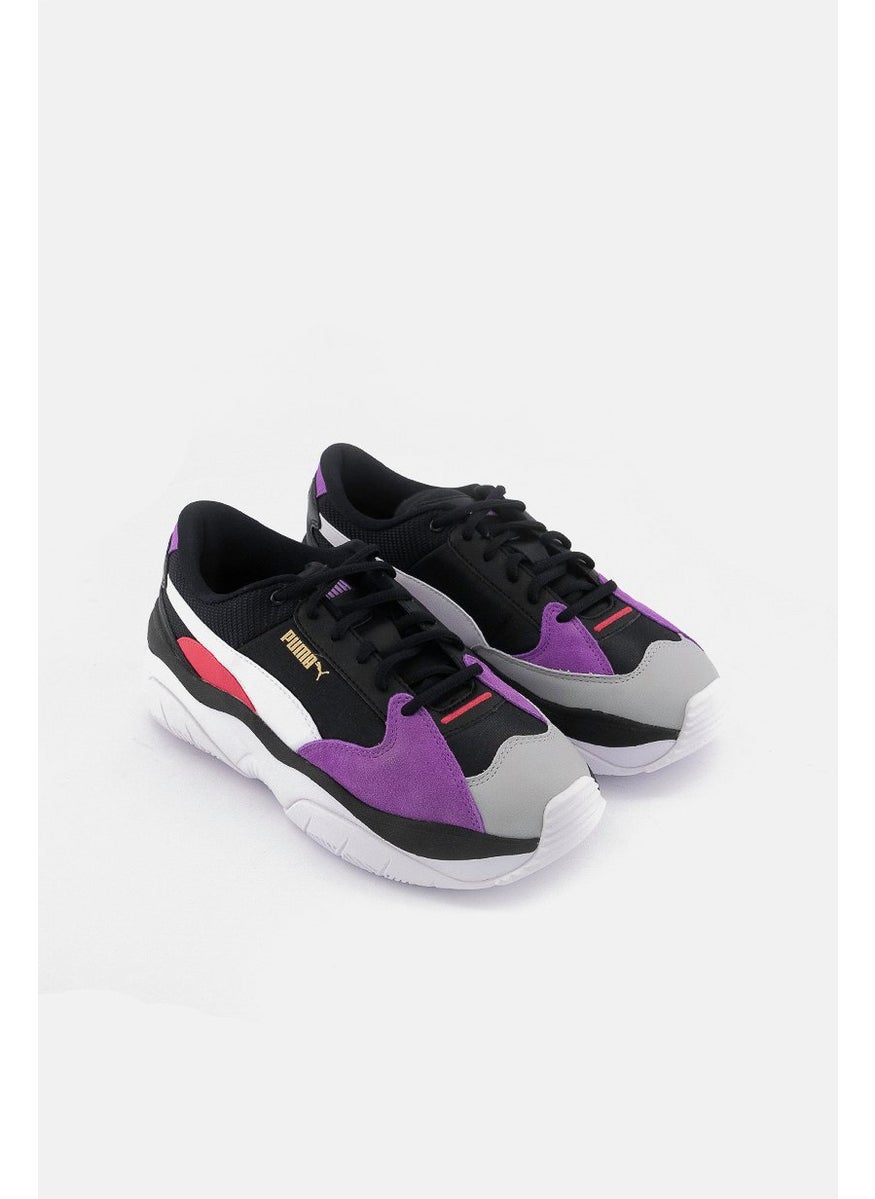 PUMA Women 37127901 Stormy Shoes, Grey and Black and Violet  - Image 1