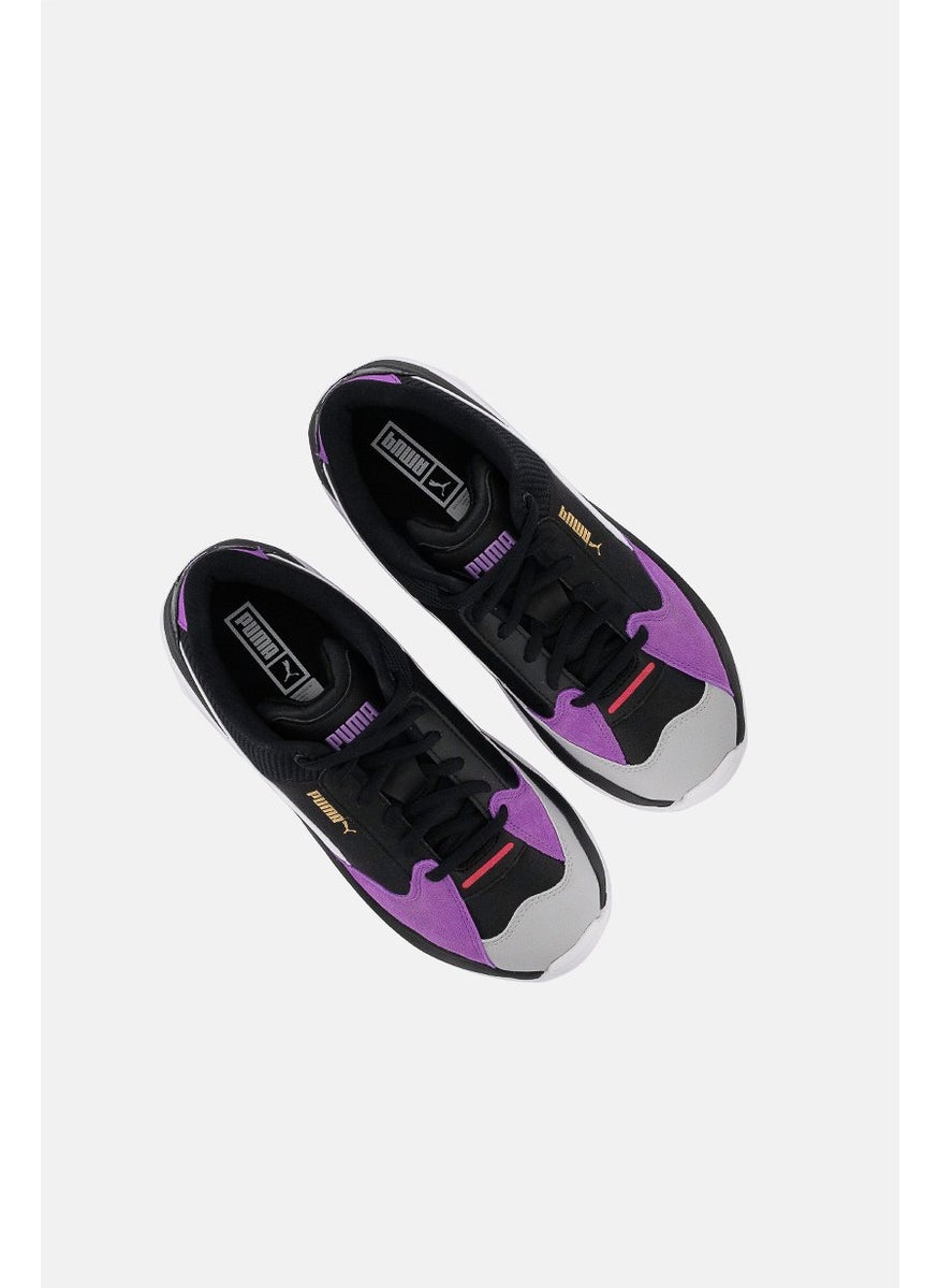 PUMA Women 37127901 Stormy Shoes, Grey and Black and Violet  - Image 3