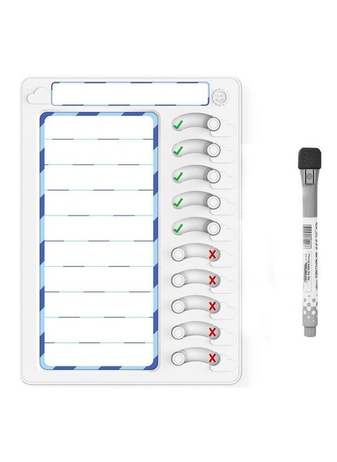 Chore Chart for Kids Sliding Routine Chart, DIY Blank Chore Chart Memo Boards, Home Chore Schedules Memo Checklist Plan Board, Dry Erase Memu Board, Meal Planner Fringe Whiteboard