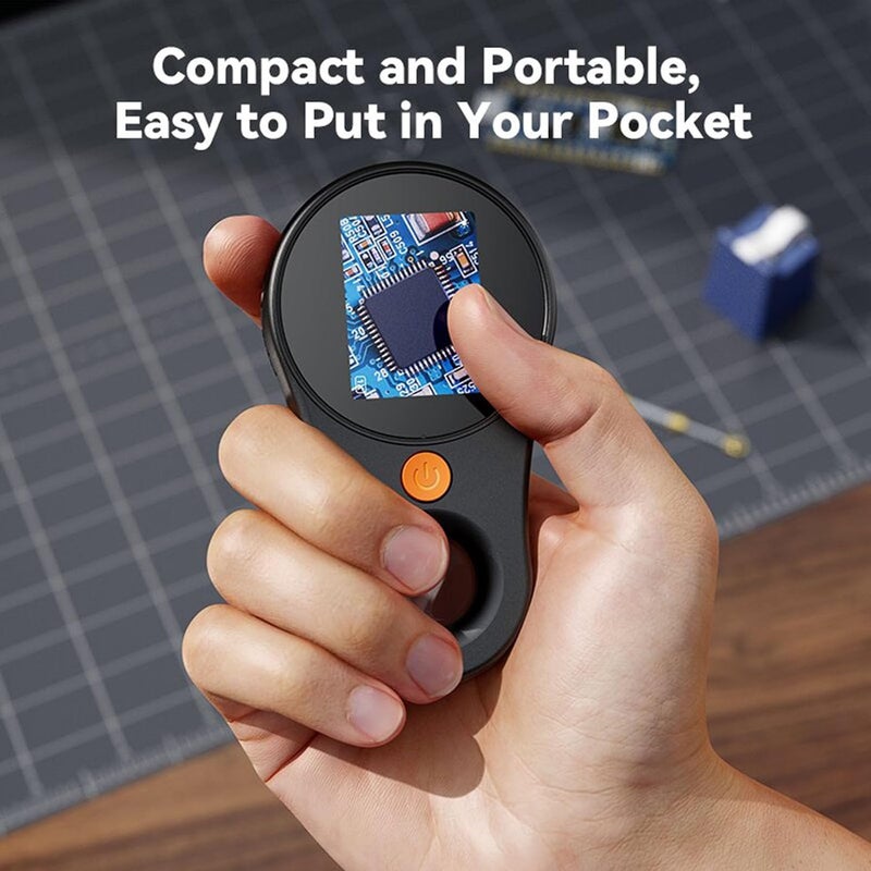 Wisoqu 500X Handheld Digital Microscope, 8 LED Lights, Type C Connection, 2MP 1920x1080P HD Photo and Vi for Kids & Adults, for for XP 7 8 10 11, for OS X 11.0 (w42qkhvsf3-12) - Image 5