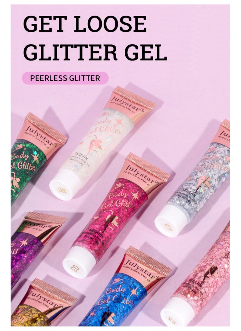 Julystar Portable Multifunctional Glitter Gel – Versatile and Stylish for Any Look  - Image 2
