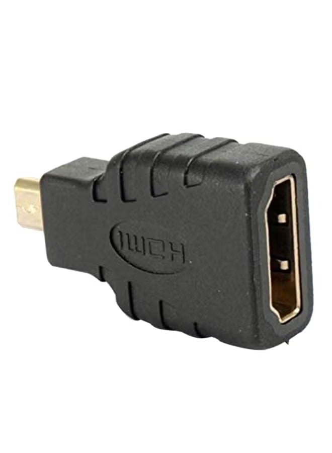 HDMI Female to Micro HDMI Male Connector – Black – Ideal for Connecting Portable Devices to HDTV - Image 4