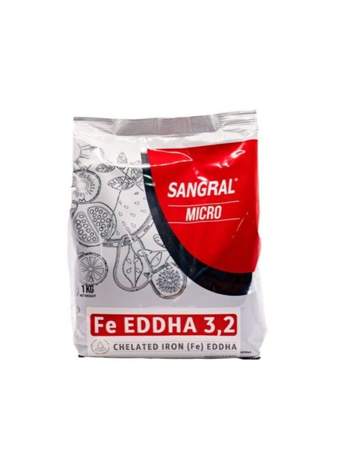 Generic Sangral Micro Fe Eddha 3,2 Chelated Iron (Fe) Eddha Water Soluble Powder Fertilizer 1KG  - Image 1