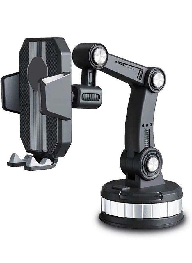 PADOM Padom Car Phone Holder Mount Suction Cup Cell Phone Holder Stand, Universal Dashboard/Windshield/Window Phone Holder One-Button Pop-up Strong Suction Cell Phone Car Mount  - Image 1