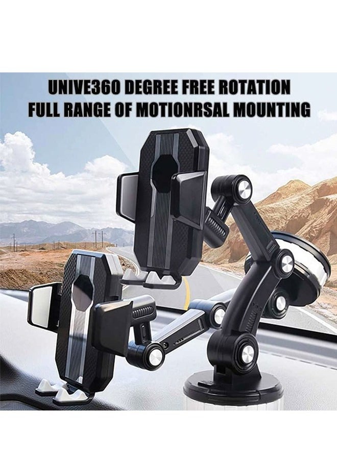 PADOM Padom Car Phone Holder Mount Suction Cup Cell Phone Holder Stand, Universal Dashboard/Windshield/Window Phone Holder One-Button Pop-up Strong Suction Cell Phone Car Mount  - Image 3