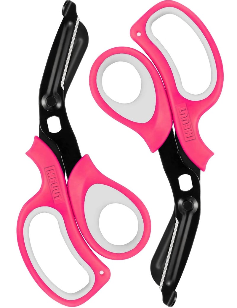 MEUUT 2 Pack Medical Scissors Trauma Shears -8 inch Patented Bandage Scissor Heavy Duty Surgical Grade EMT Scissors for EMT Workers Doctors Nurses - Image 1