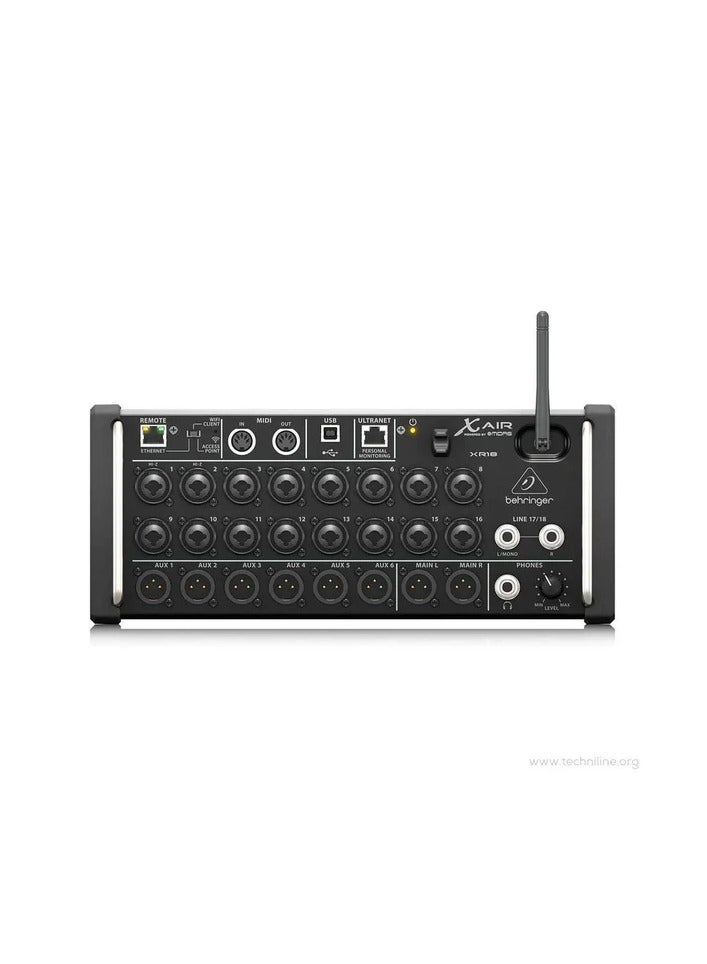 behringer Behringer XR18 Mixer Audio 18 CH (16 Mono & 1 Stereo) Digital Mixer for ipad and Android Tablets - Image 1