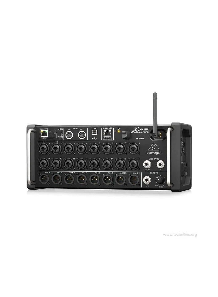 behringer Behringer XR18 Mixer Audio 18 CH (16 Mono & 1 Stereo) Digital Mixer for ipad and Android Tablets - Image 3