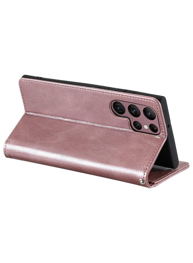 اس-توب جراب هاتف جلدي بسيط لهاتف Samsung Galaxy S22 Ultra 5G، محفظة بسعة 6 بطاقات - Image 5