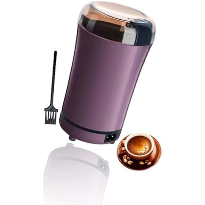 Honwor Electric Coffee  Spice Grinder  Stainless Steel Blades MultiUse For Beans Herbs Nuts  Seeds Compact Design Easy Clean Kitchen Essential - Image 1