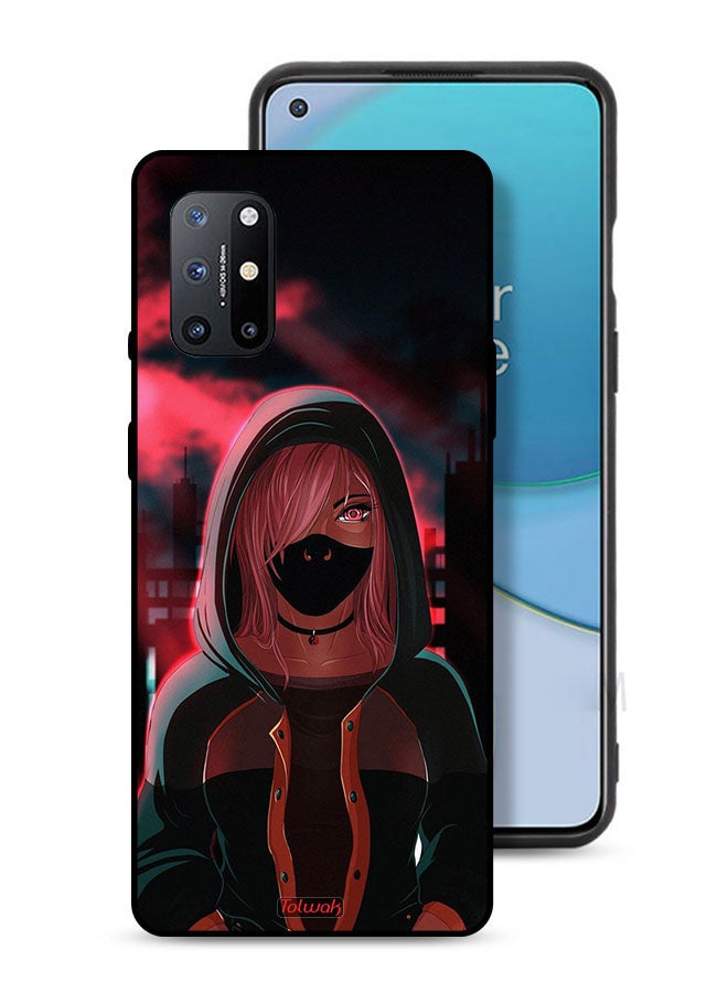 Tolwak OnePlus 8T 5G Protective Case Cover Girl Wear Mask Art - Image 1