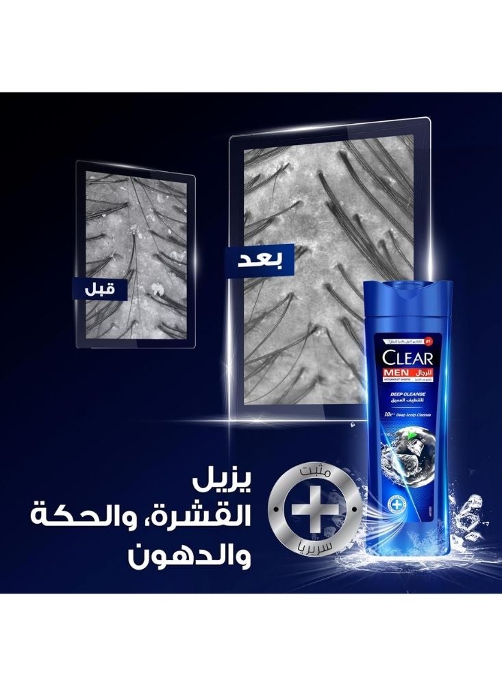 Clear Men Deep Cleanse Anti-Dandruff Shampoo – Charcoal Formula for Deep Scalp Purification - Image 3