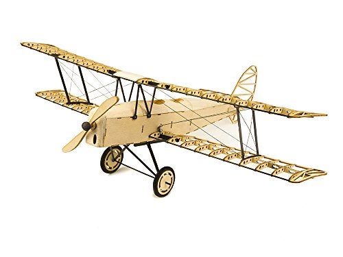 Viloga 3D Wooden Puzzles DIY Tiger Moth BiPlane Vintage Airplane Model Kit Laser Cut Balsa Wood Model Aircraft Kits to Build for Adults - Image 1