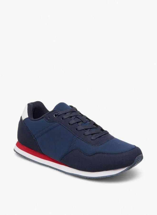 LBL by Shoexpress Panelled Lace-Up Sneakers
