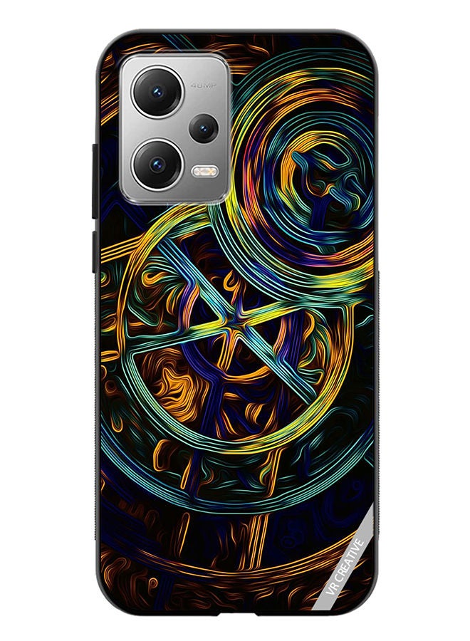 VR CREATIVE Protective Case Cover For Xiaomi Redmi Note 12 Abstract Design Multicolour - Image 1