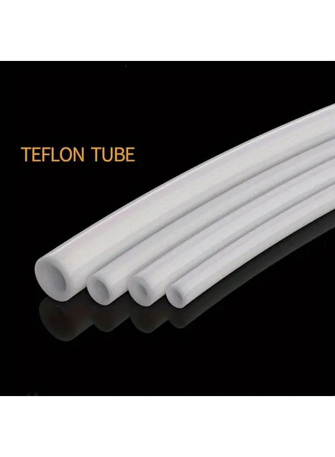 أنبوب تيفلون PTFE مقاوم للحرارة العالية 2.5x4mm أبيض حليبي 39.37 بوصة لخيوط الطابعة ثلاثية الأبعاد - Image 1