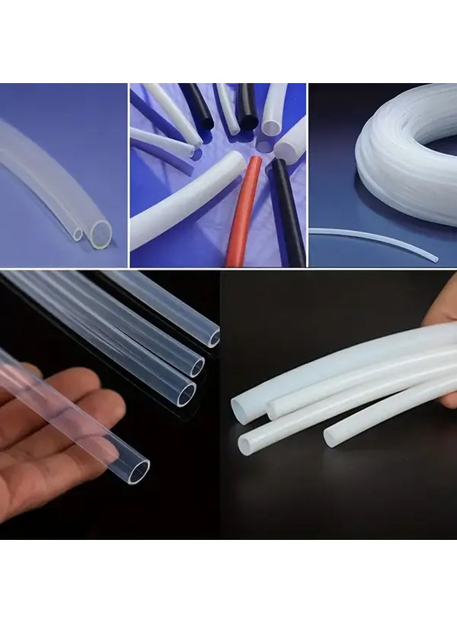 أنبوب تيفلون PTFE مقاوم للحرارة العالية 2.5x4mm أبيض حليبي 39.37 بوصة لخيوط الطابعة ثلاثية الأبعاد - Image 3