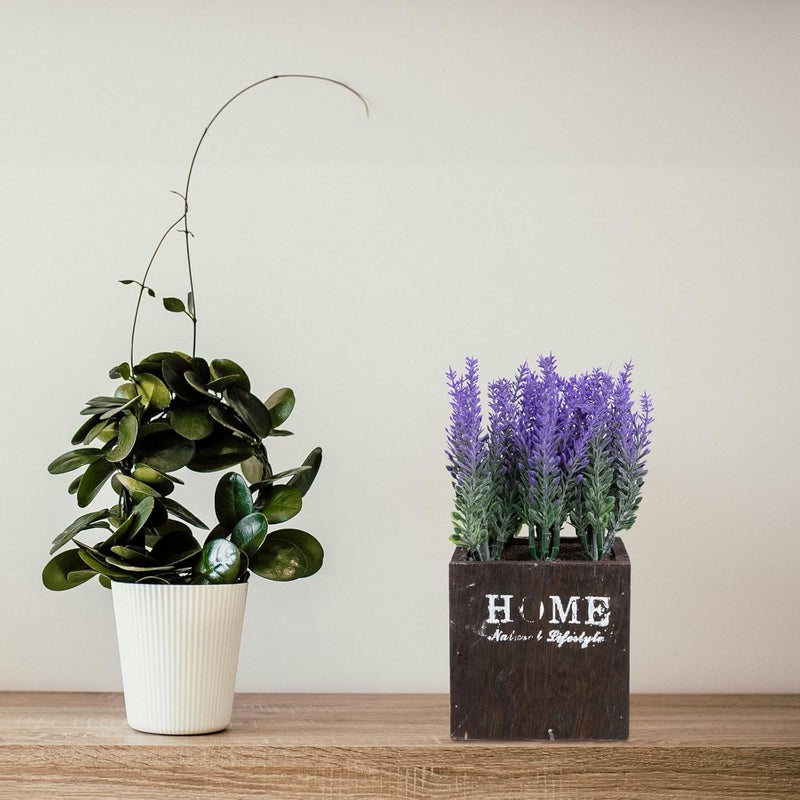 VOSAREA Artificial Lavender Bonsai Purple Simulation Potted Plant for Indoor Home Décor Bathroom Bedroom Kitchen Decorative Flower Pot - Image 4