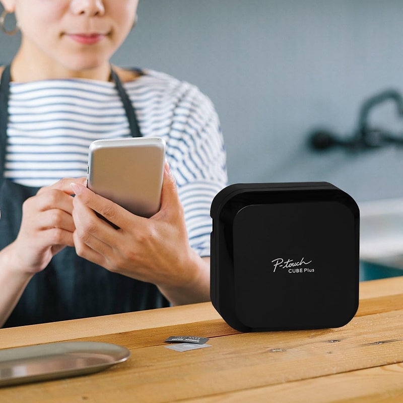 brother P-touch CUBE Plus Bluetooth Label Maker (PT-P710BT), white - Image 3