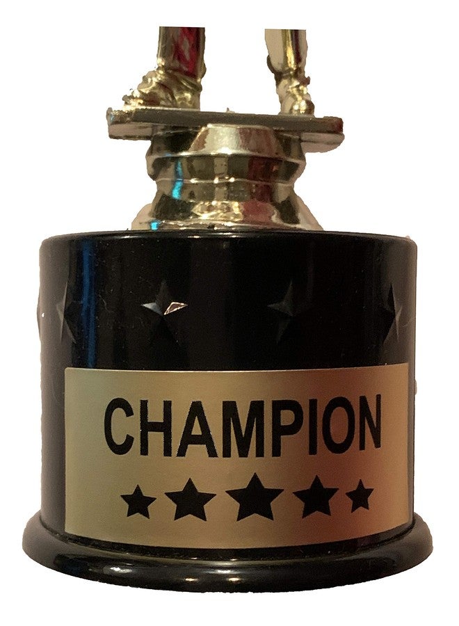 Express Medals Rabbit Bunny Hare Award Trophy Party Favor Gift Prize Including 4 Gold Color Decals to Custom Personalize The Black Round Base - Image 5