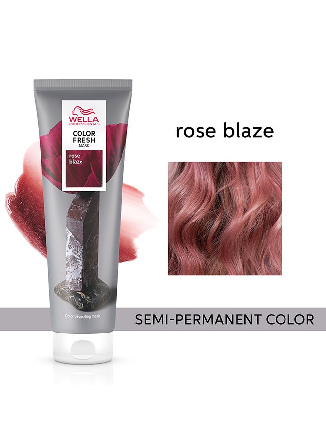 Wella Professionals Color Fresh Mask Shade Rose Blaze Hair Color 150Ml - Image 2