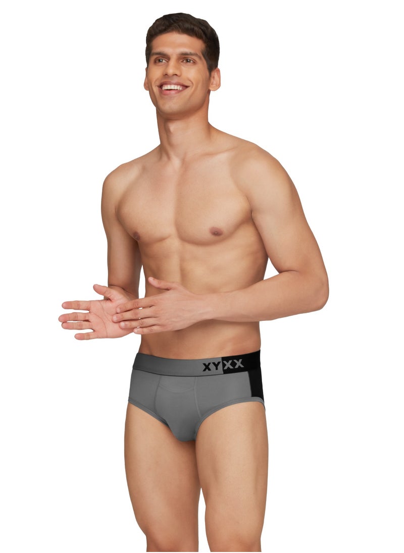 XYXX - Pack of 3 Dualist Intellisoft Micro Modal Color Blocked Colorblock Men Brief - Image 1