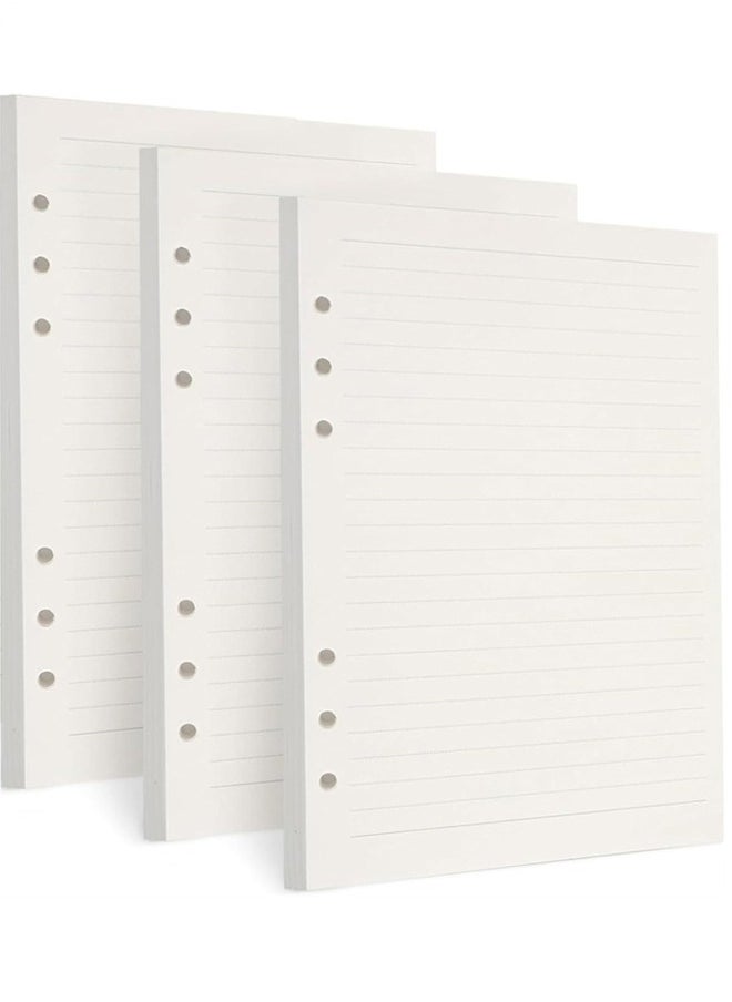 Generic A5 Refill Paper, A5 Loose Leaf Paper 135 Sheets (270 Pages) 6-Hole Filler Inserts Loose Leaf Paper for Refillable Binder Notebook Planner Diary Journals Painting Personal Organiser (White)  - Image 1