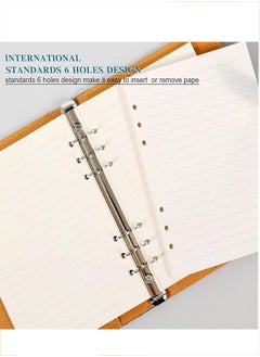 Generic A5 Refill Paper, A5 Loose Leaf Paper 135 Sheets (270 Pages) 6-Hole Filler Inserts Loose Leaf Paper for Refillable Binder Notebook Planner Diary Journals Painting Personal Organiser (White)  - Image 4