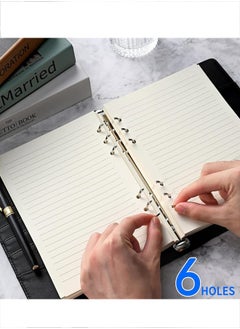 Generic A5 Refill Paper, A5 Loose Leaf Paper 135 Sheets (270 Pages) 6-Hole Filler Inserts Loose Leaf Paper for Refillable Binder Notebook Planner Diary Journals Painting Personal Organiser (White)  - Image 5