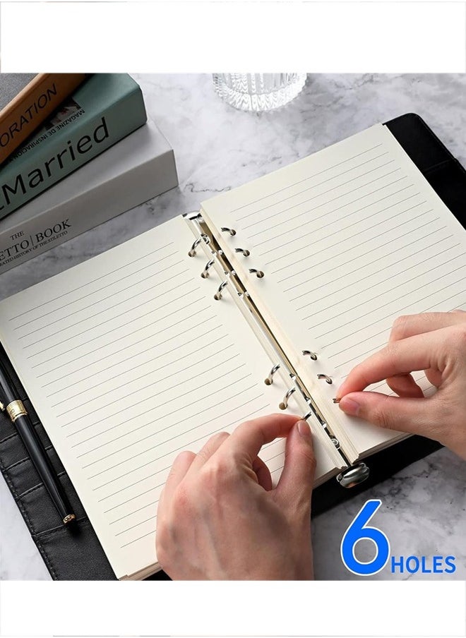 Generic A5 Refill Paper, A5 Loose Leaf Paper 135 Sheets (270 Pages) 6-Hole Filler Inserts Loose Leaf Paper for Refillable Binder Notebook Planner Diary Journals Painting Personal Organiser (White)  - Image 5