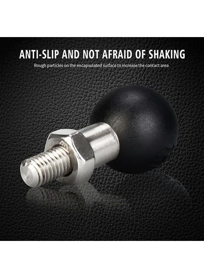 M8 Motorcycle Phone Holder Stainless Steel Rubber Universal Bicycle Mount Security Mirror Fixing Bracket - Image 5