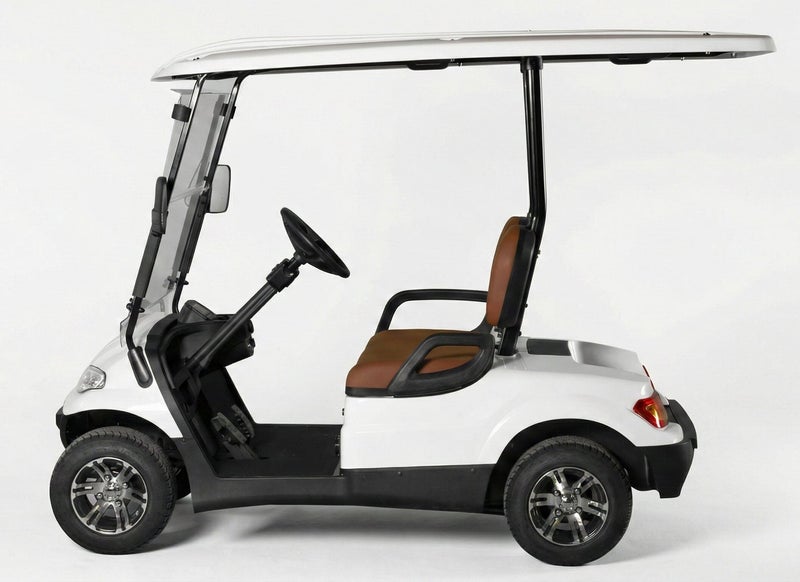 EPIC 2-Seater Non-Lifted Electric Golf Cart with Lithium Battery 105Ah & Standard Tires | LSEV (White) - Image 3