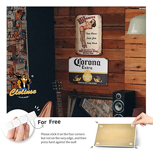 Clolinse Vintage Bar Cool Things Shop Room Decor | Funny Stupid Man Cave Wall Tin Sign Stuff Poster For Home House Coffee Garage | Metal Retro Sign Everybody Deserves Another Shot Tin sign - Image 5