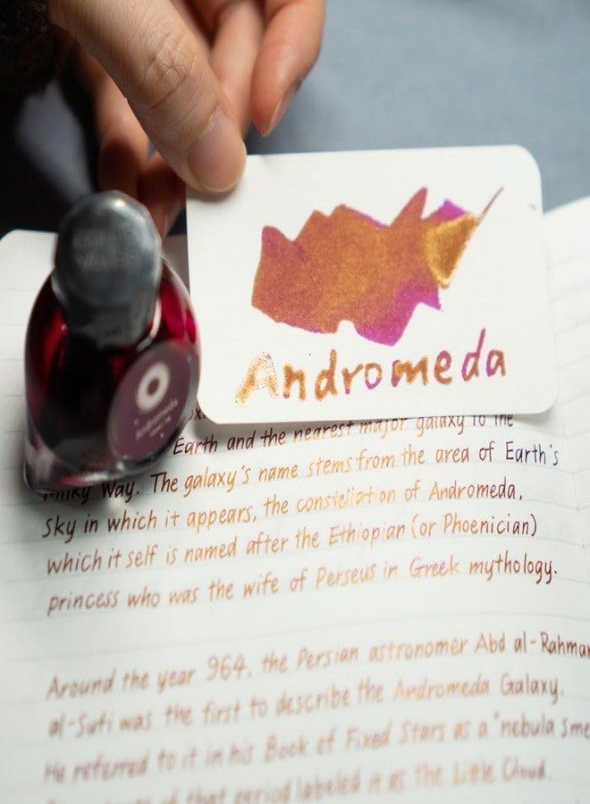 Colorverse Ink - Astrophysics - Andromeda (65ml & 15ml) Fountain Pen Ink - Image 4