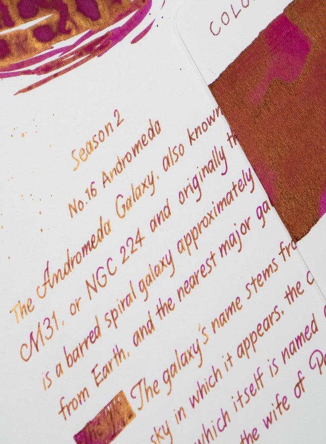 Colorverse Ink - Astrophysics - Andromeda (65ml & 15ml) Fountain Pen Ink - Image 5