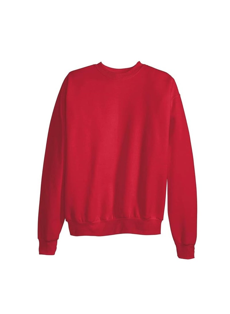 برينت شوب فور مي سويت شيرت للرجال - سويت شيرت من الصوف الدافئ برقبة دائرية، كم طويل - مثالي للشتاء، أنيق ومريح، مثالي للارتداء اليومي، الرياضة، التدريبات - Image 4