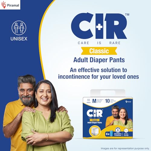 CIR Classic Adult Diaper Pants Style | Adult Diapers M Size (Medium) | Waist Size (64-114 cm | 25"- 45") | 8 hour Absorption Protection | Unisex with Odour Control & Cotton Soft Feel | 10 Units - Image 3