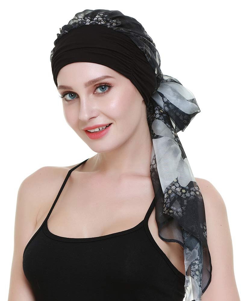 FocusCare Headwraps Scarves for Chemo Patients Cancer Women Headwear Cap for Hair Loss - Image 1
