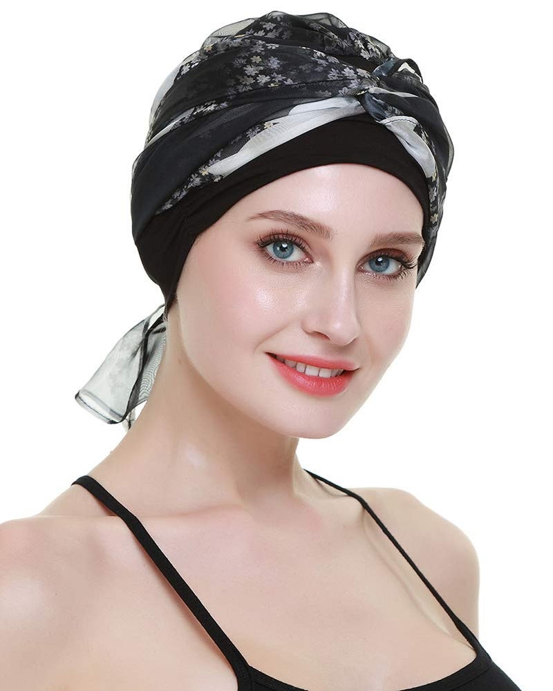 FocusCare Headwraps Scarves for Chemo Patients Cancer Women Headwear Cap for Hair Loss - Image 3