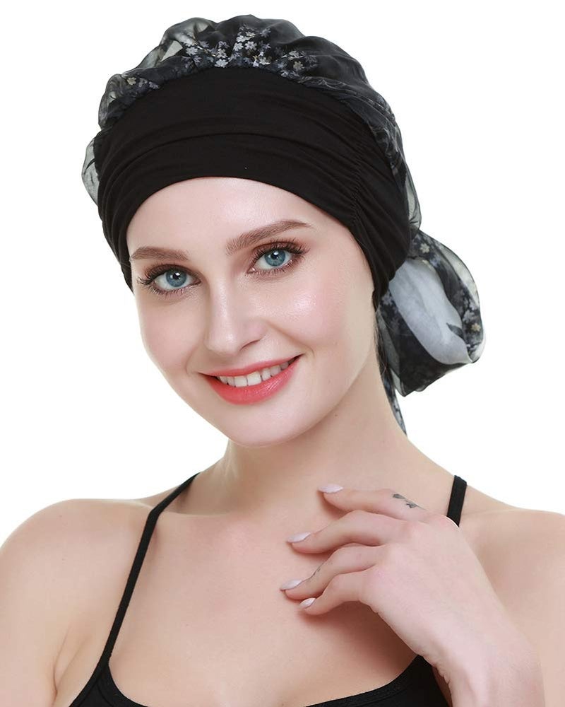 FocusCare Headwraps Scarves for Chemo Patients Cancer Women Headwear Cap for Hair Loss - Image 5