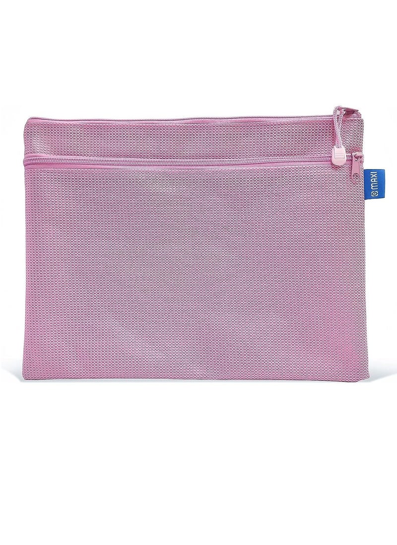 Maxi - MAXI A4 DOUBLE ZIPPER BAG, Assorted Colour - Image 1
