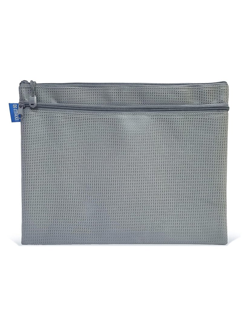 Maxi - MAXI A4 DOUBLE ZIPPER BAG, Assorted Colour - Image 1