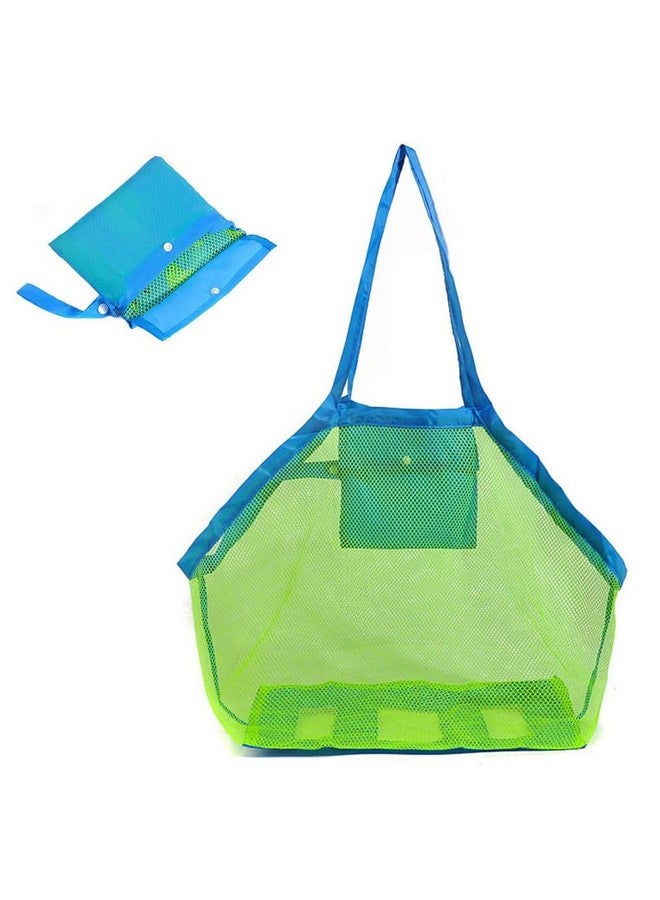Septo Mesh Beach Sand Toy Bags, Extra Large, Foldable Totes Shell Storage Bag Quick Dry Net Tote For Kids ,Away From Sand Pool Supplies Storage Picnic Backpack - Image 1