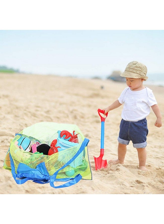 Septo Mesh Beach Sand Toy Bags, Extra Large, Foldable Totes Shell Storage Bag Quick Dry Net Tote For Kids ,Away From Sand Pool Supplies Storage Picnic Backpack - Image 4