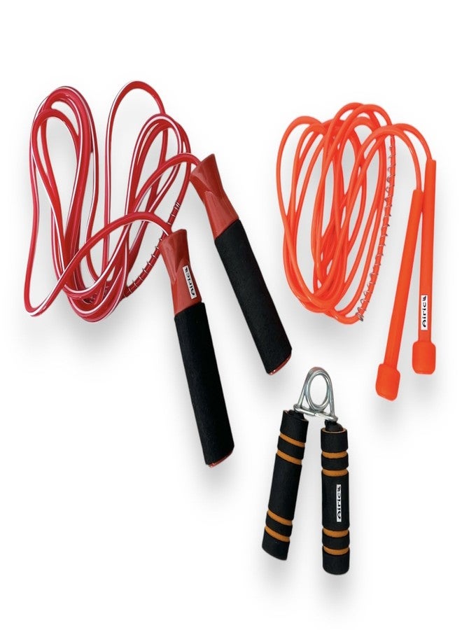 Airic Pencil Rope, Hand grip with foam handle & Ball Bearing Skipping Rope (Length: 289 cm) - Image 1